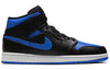 Air Jordan 1 Mid 'Black Hyper Royal' 554724-068
