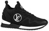 (WMNS) LOUIS VUITTON Run Away Sneakers 'Black with White Logo' 1A9ER3