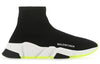 (WMNS) Balenciaga Speed Sneaker 'Black Neon Yellow' 587280W2DB91016