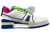LOUIS VUITTON Trainer Upcycling Sneakers 'White Blue' 1A9D75