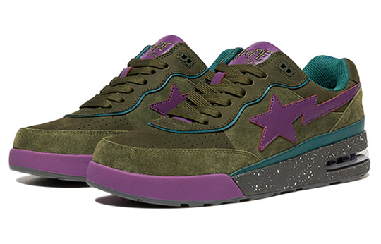 (WMNS) A BATHING APE Road Sta 'Olive Green Purple' 1I30-291-006-PG