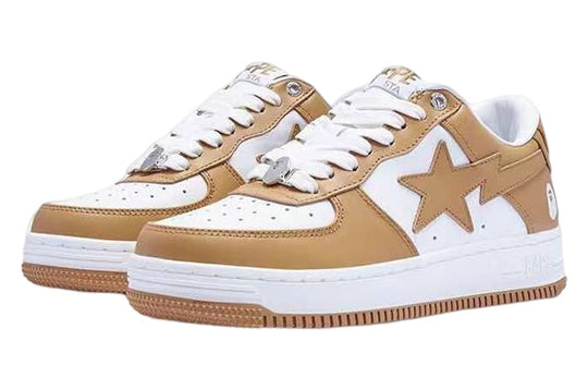 (WMNS) A BATHING APE Sta Leather 'Beige' 1I70-291-006-BEIGE