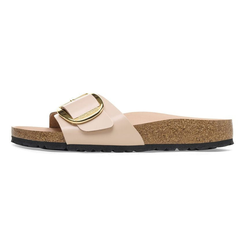 Birkenstock(WMNS) Madrid Big Buckle Natural Leather Patent Narrow FIt Sandals ' High Shine New Beige'