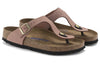 BirkenstockGizeh Soft Footbed Nubuk Leather Narrow Fit Sandals 'Geo Camo Khaki'