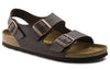 BirkenstockMilano Birko-Flor Sandals 'Dark Brown'