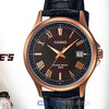 CASIOMale DRESS Japan / South Korea Fashion Mens BlackGold Analog