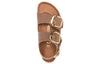 Birkenstock(WMNS) Milano Big Buckle Natural Leather Oiled Narrow Fit Sandals 'Cognac'