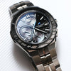 CASIOWaterproof Sapphire Crystal Solar Powered Stainless Steel Strap Quartz Sports Mens Black Analog