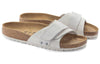 BirkenstockOita Suede Leather Sandals 'Antique White'