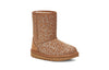 UGG(PS) Classic II Glitter Leopard Fleece Lined Brown
