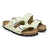 Birkenstock(WMNS) Arizona Nubuck Leather Narrow Fit Sandals 'Faded Lime'