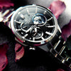 CASIOQuartz Waterproof EDIFICE Sports Solar Powered Stainless Steel Strap Mens SilverBlack Analog