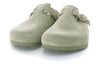 BirkenstockBoston Soft Footbed Suede Leather Sandals 'Faded Khaki'