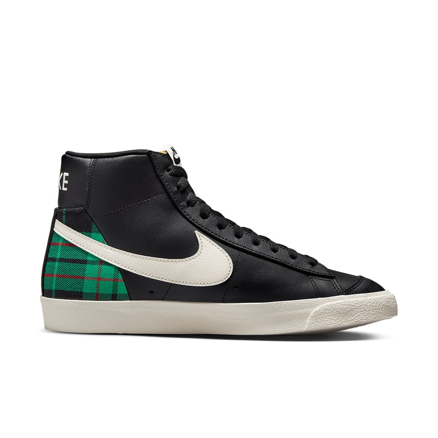 NikeBlazer Mid '77 Premium 'Black Green Tartan Plaid'