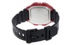 CASIOG Shock Waterproof Mens Black/Red Digital