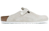Birkenstockx Stssy Boston Suede Embossed 'Bone'