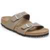 BirkenstockSydney Vegan Synthetics Vegan Narrow Fit Sandals 'Gray Taupe'