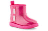 UGGClassic Clear Mini II Large LOGO Fleece Lined Big Boys Pink Red
