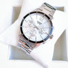 CASIOWaterproof Stainless Steel Strap Mens White Analog