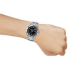 CASIOStainless Steel Strap Quartz Waterproof Mens SilverBlack Analog