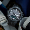 CASIOWaterproof Sports Shockproof Solar Powered Quartz Mens Black Analog