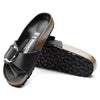 Birkenstock(WMNS) Madrid Big Buckle Oiled Leather Narrow Fit Sandals 'Black'