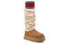 UGG(WMNS) Classic Sweater Letter Tall 'Chestnut'
