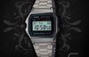 CASIOWaterproof Sports Unisex Mens Silver Digital