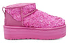 UGG(WMNS) Ultra Mini Chunky Sequin Boot 'Pink'