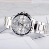 CASIOStainless Steel Waterproof For Men White Dial Mens White Analog