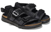 BirkenstockShinjuku Natural Leather Textile Sandals 'Black'