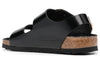 BirkenstockMilano Big Buckle Natural Leather Narrow Fit Sandals 'Patent High Shine Black'