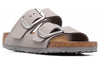 Birkenstock(WMNS) Arizona Big Buckle Nubuck Leather Narrow Fit 'Dove Gray'