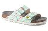 Birkenstock(WMNS) Arizona ESD Birko-Flor Narrow Fit 'Flower Field Mint'