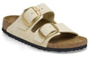Birkenstock(WMNS) Arizona Big Buckle Nubuk Leather Narrow Fit 'Beige'