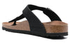 BirkenstockGizeh Vegan Birko-Flor Birkibuc Narrow Fit Sandals 'Black'