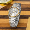 CASIOStainless Steel Strap Quartz Waterproof Unisex Mens Silver Analog