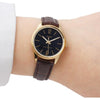 CASIODRESS Series Wrist /Black Quartz Waterproof Brown Analog