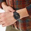 CASIOMen's Vintage Electronic Waterproof Sports Mens Black Digital