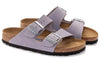 Birkenstock(WMNS) Arizona Soft Footbed Nubuk Leather Narrow Fit 'Purple Fog'