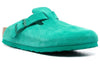 Birkenstock(WMNS) Boston Suede Leather Narrow Fit 'Digital Green'