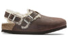 Birkenstock(WMNS) Tokio Shearling Oiled Leather 'Habana'