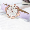 CASIOWaterproof SHEEN Sapphire Crystal Quartz Purple Analog
