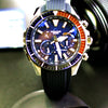 CASIOMen's OCEANUS Series CACHALOT Solar Energy Watch tooth Watch Solar Powered Mens Blue Analog