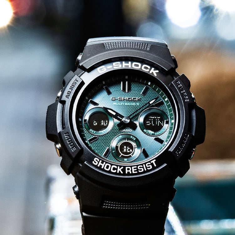 CASIOG-Shock Analog-Digital 'Black Green'
