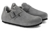 BirkenstockLondon Shearling Suede Leather Narrow Fit 'Whale Grey'
