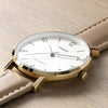 CASIODress Series Classic Minimalistic Exquisite Fashion Champagne Watch 34mm Waterproof Strap Gold Analog