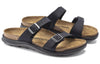 Birkenstock(WMNS) Sierra Waxy Leather Narrow Fit Sandals 'Black'