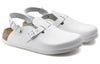BirkenstockKay SL Natural Leather Narrow Fit Sandals 'White'