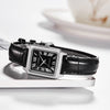 CASIOVintage Style Square Red Squarees Quartz Black Analog